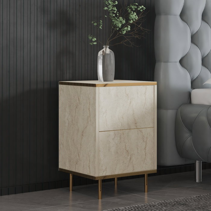 Hanah Home Imaj - Travertino, Gold